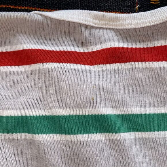 Vintage 70’s Boy’s Striped Ringer Tee Shirt. Stone Apparel. Size 14 Vintage. USA - Picture 14 of 14
